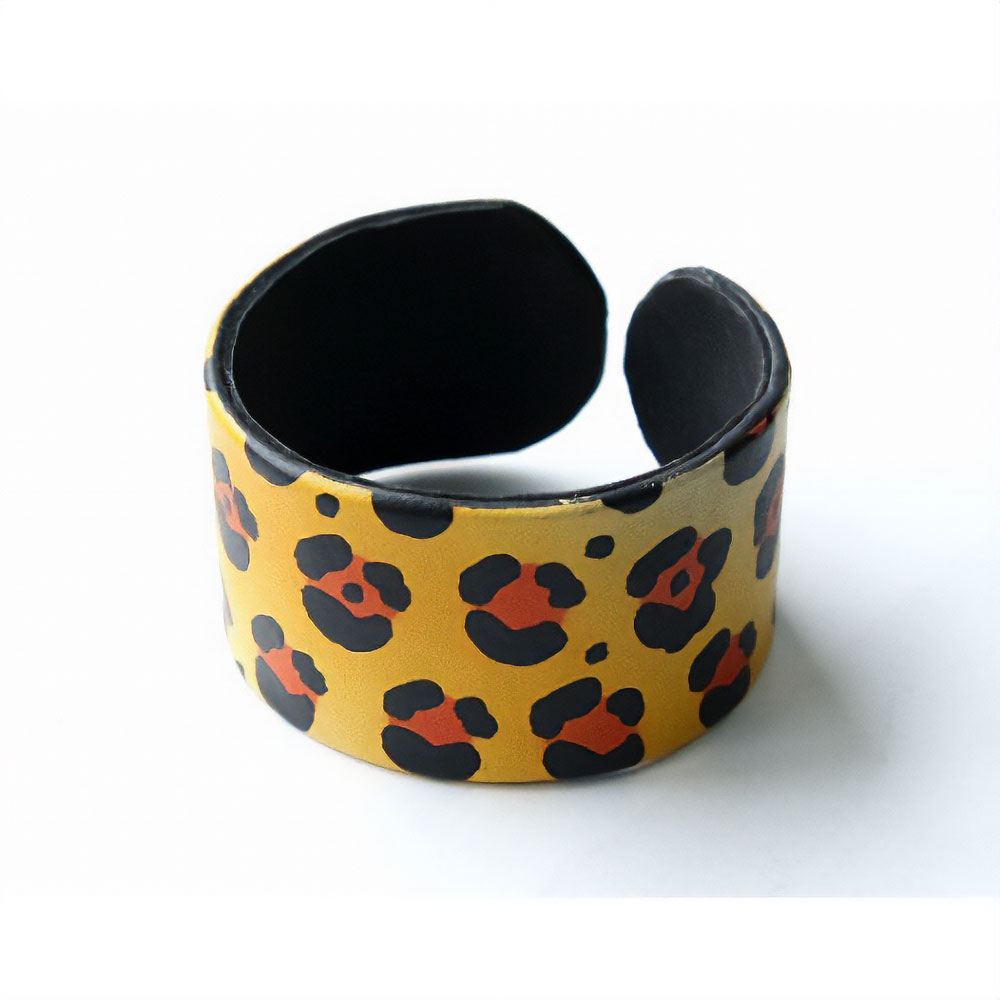 【SALE】動物柄革ブレス ヒョウ @1400→1120円