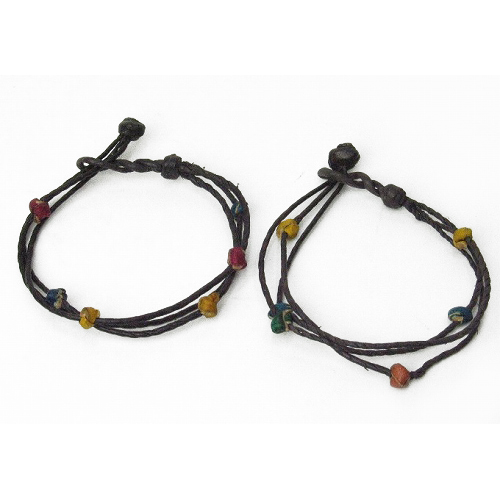 革ブレスレット3本革紐