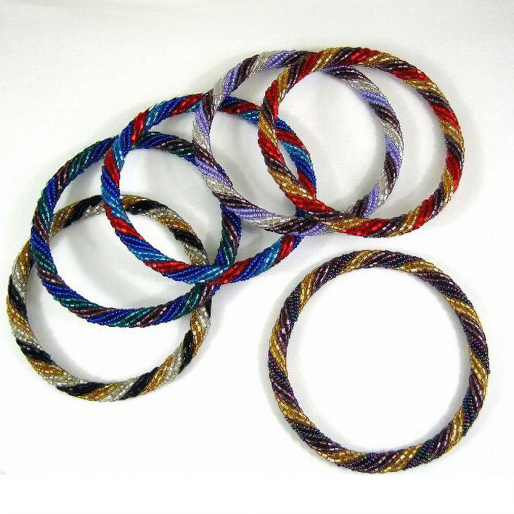 南アきらきらビーズバングル 