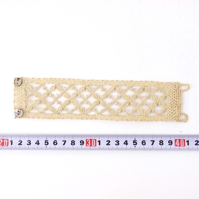 ラフィアブレスレット レースイバラ 22SS一点 @7600→6080