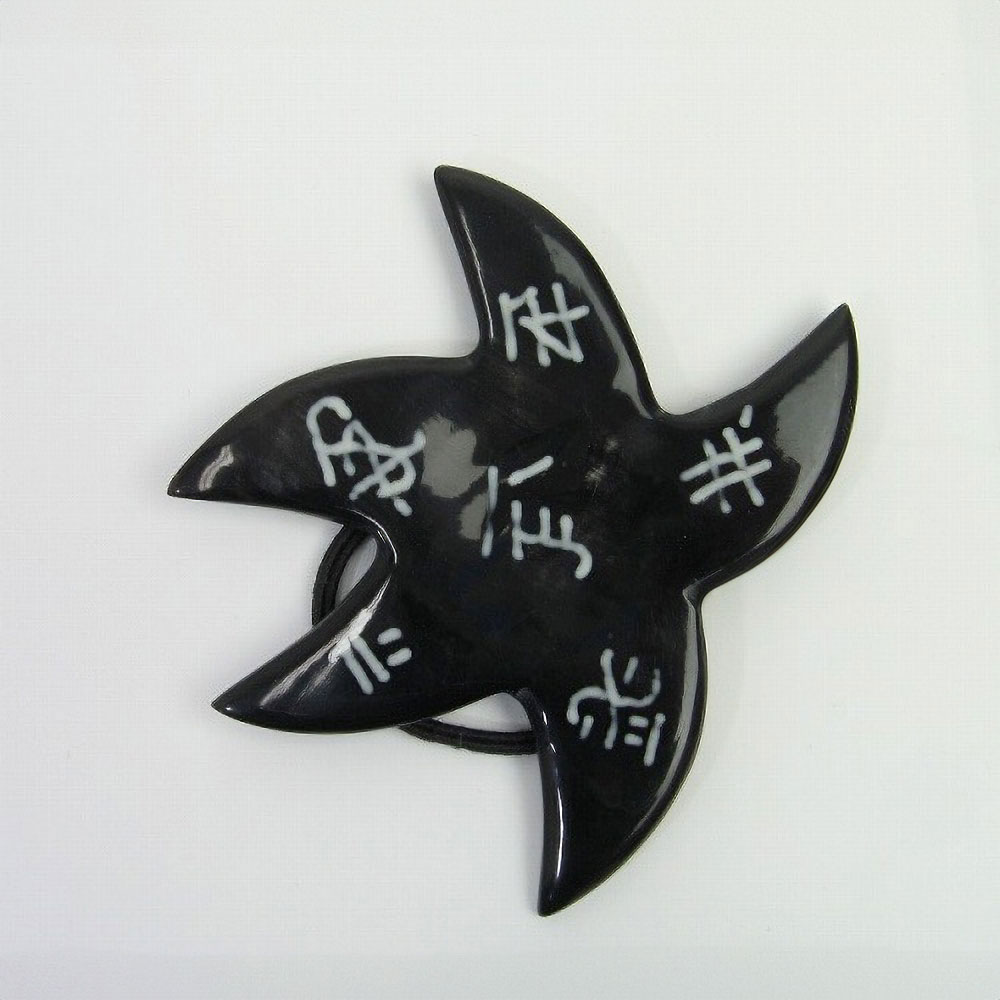 【SALE】牛角パーツ付き髪留めゴム  アラブ文字  ELE @2500→2000円