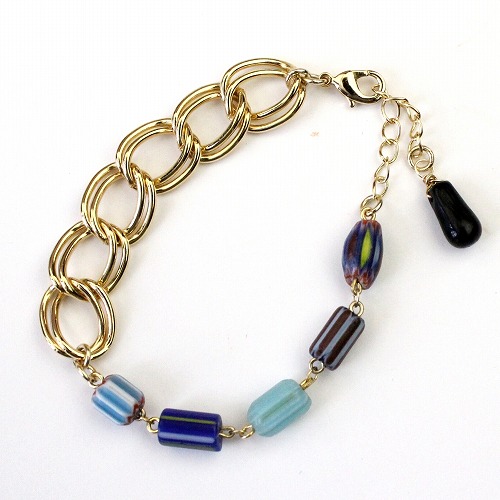 シェブロンブレスレット チェーン二連 アソート