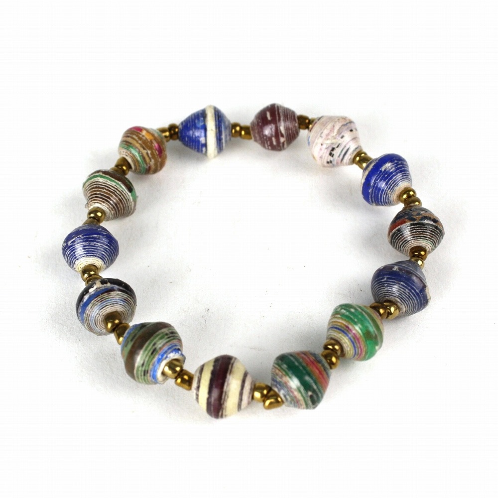 ペーパービーズバングル L カラフル