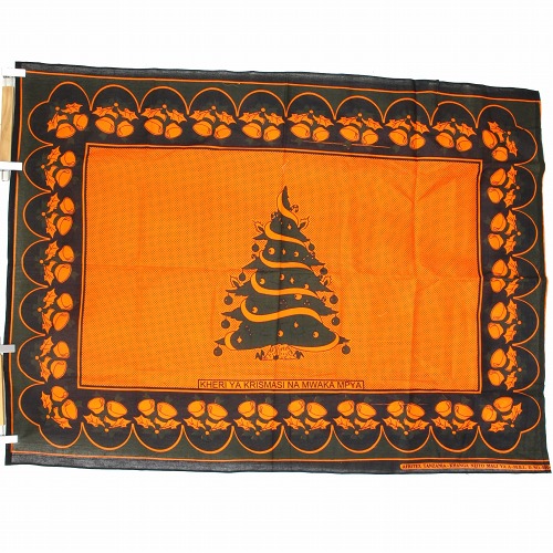 ケニア カンガ フチ縫い 0035