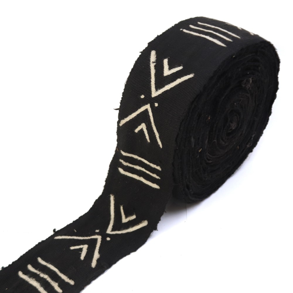 マリ泥染め帯 1M 02