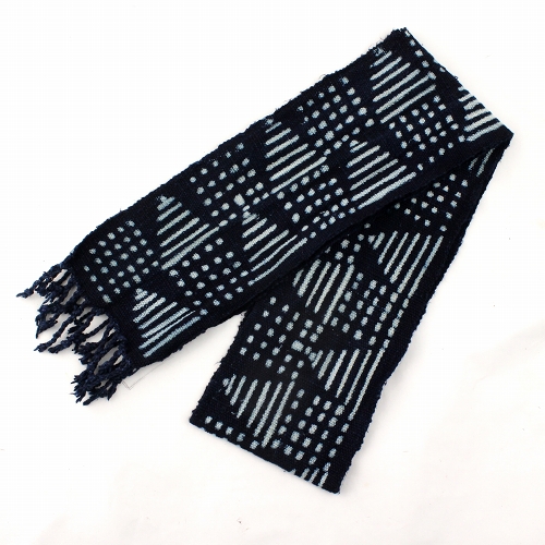 藍染柄ベルト 102