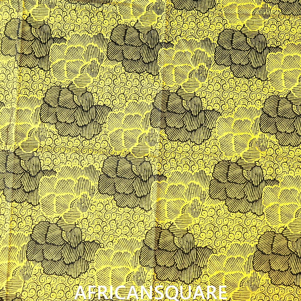 コートジボワールパーニュ UNIWAX 2ヤード 0063