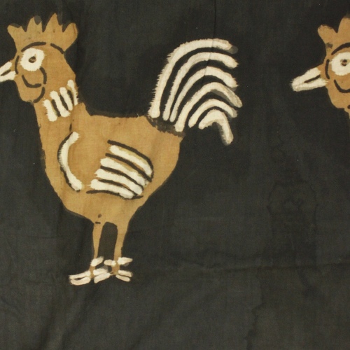 泥染薄布動柄クレトン1M200001ニワトリ