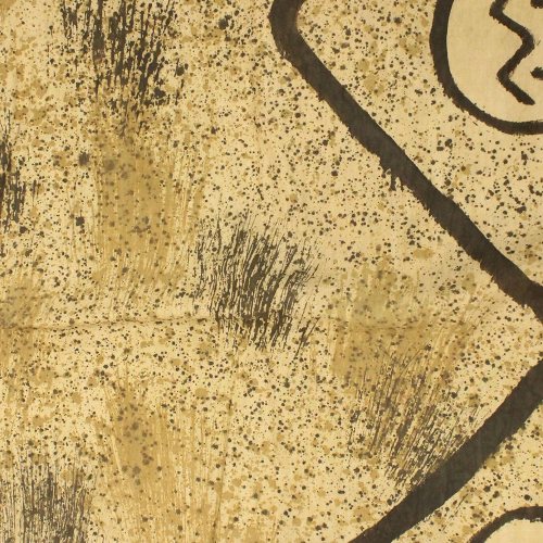 泥染薄布抽象柄クレトン地1M200007