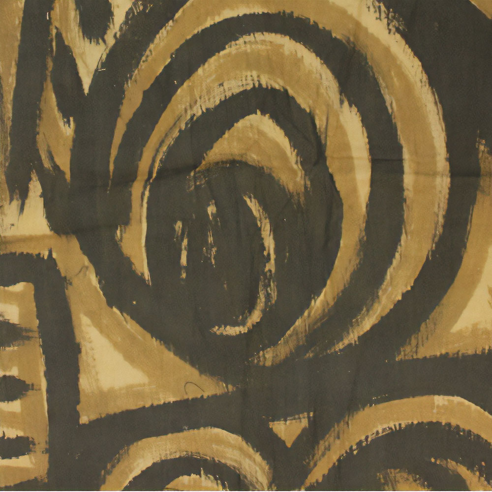 泥染薄布抽象柄クレトン地1M200008