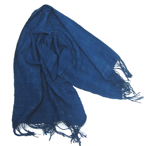 藍染ショール 無地