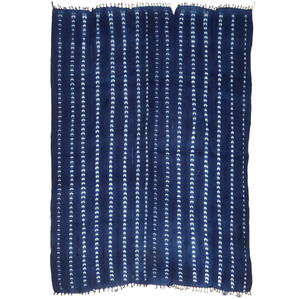 藍染布 古布 中 柄あり _24 一点物