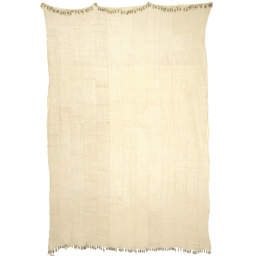 綿布　大　白　ビーズ付