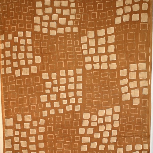 NDOMO 泥染手織薄布 01茶 5.8x1.1m/切売り1M