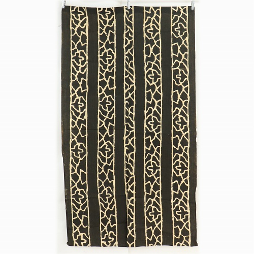 泥染薄布のれん黒柄