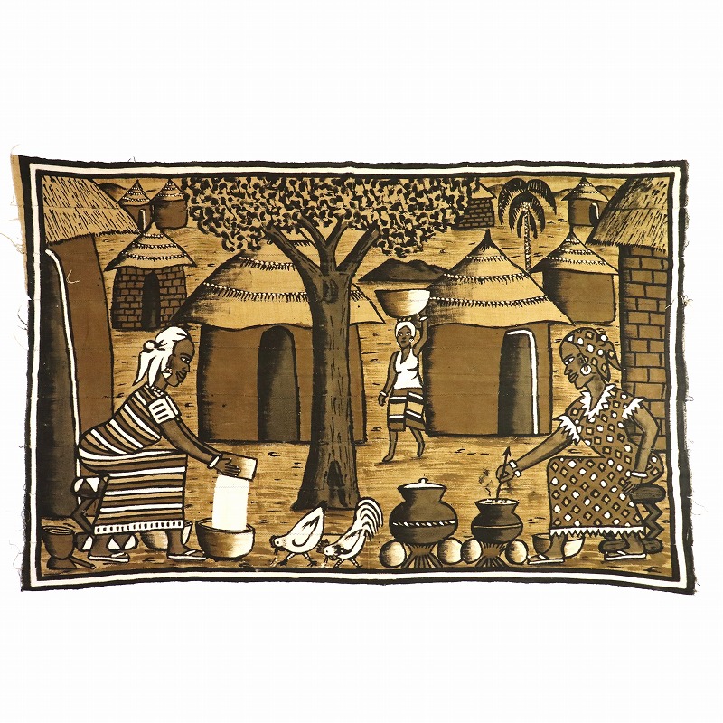 泥染絵ブランケット 01 一点物