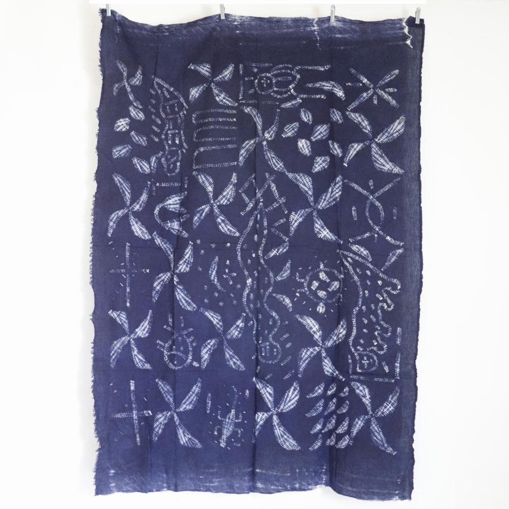 イボ藍染布 一点物 04