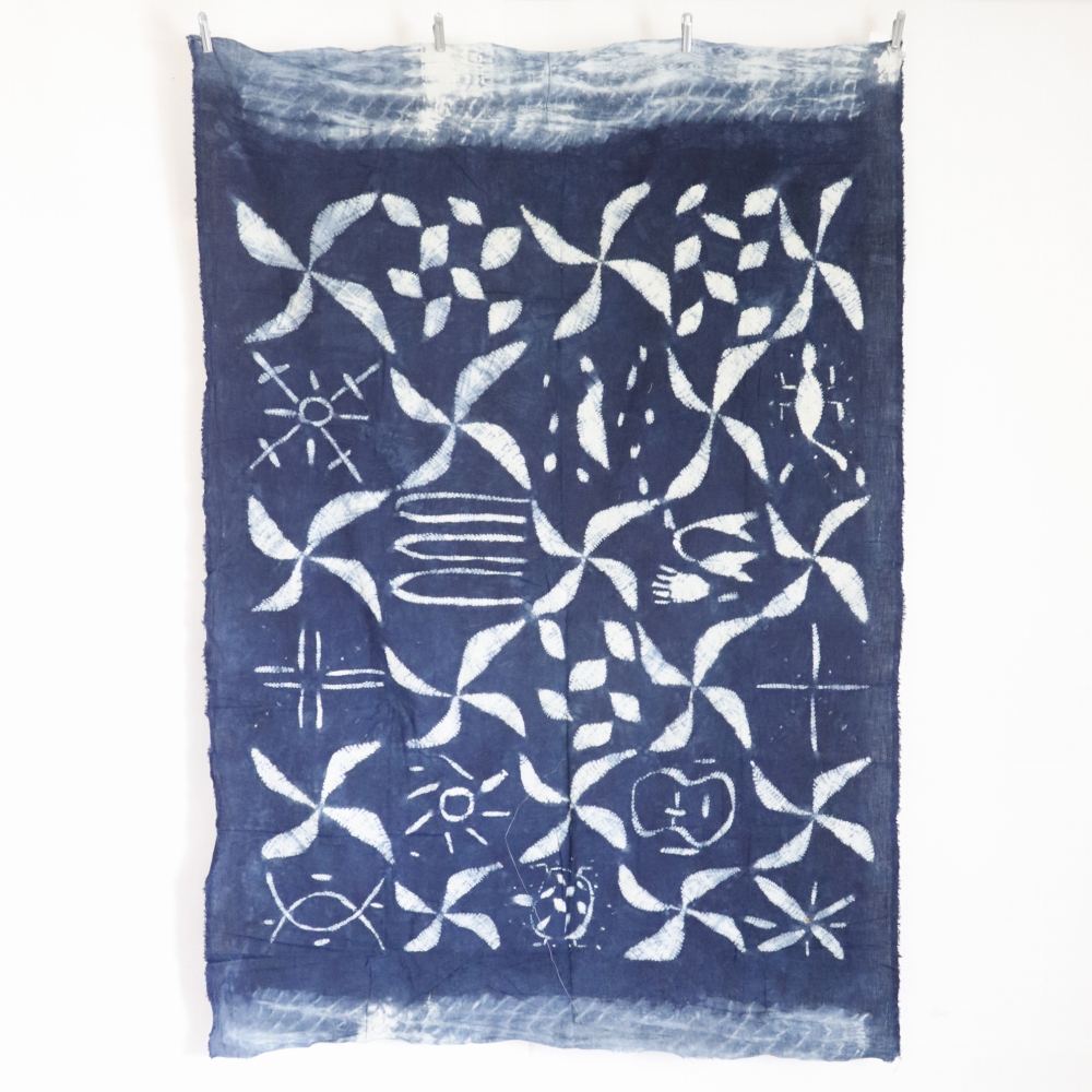 イボ藍染布 一点物 05