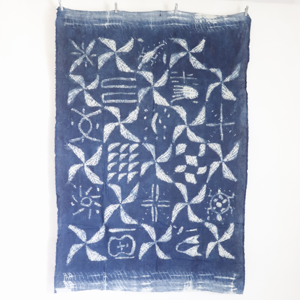 イボ藍染布 一点物 08