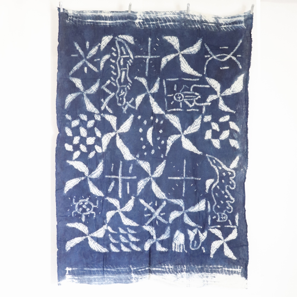 イボ藍染布 一点物 10