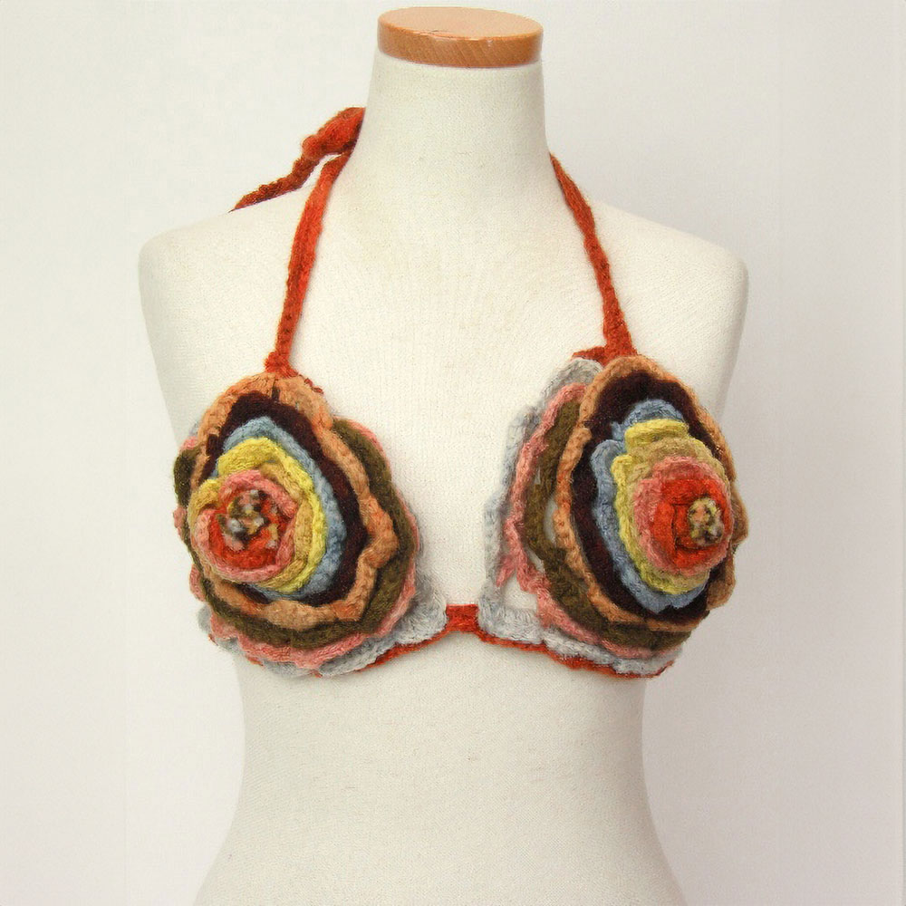 【SALE】ケナナニッターズ ウールお花ビキニ マルチ @5800→2800円