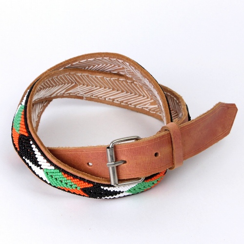 マサイビーズ革ベルト　細 魚04A/04B/04C　
