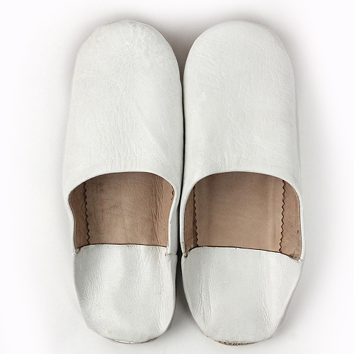 バブーシュ無地 S2白 39/43/45