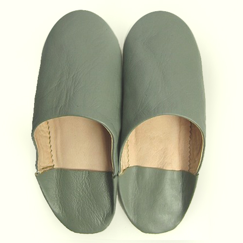 バブーシュ無地 F8わさび 39/43