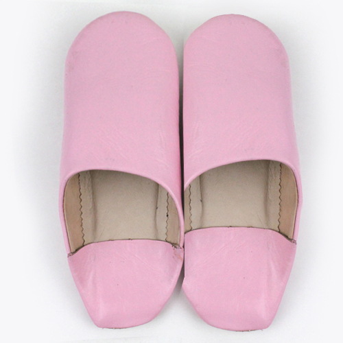 バブーシュ無地 S8薄ピンク 39/43