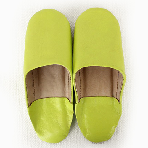 バブーシュ無地 S31黄緑 39/43