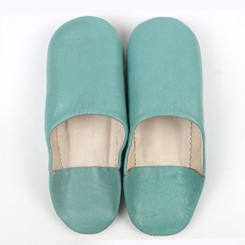 バブーシュ無地 S24青緑 39/43