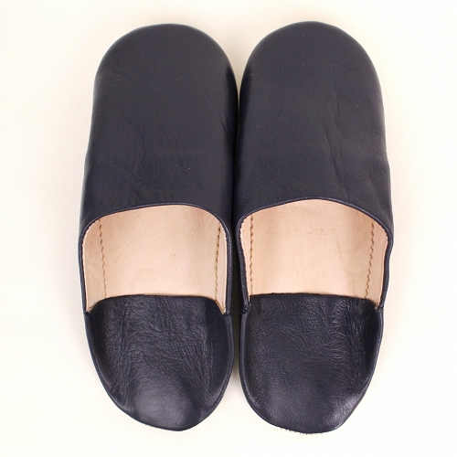 バブーシュ無地 S33紺 39