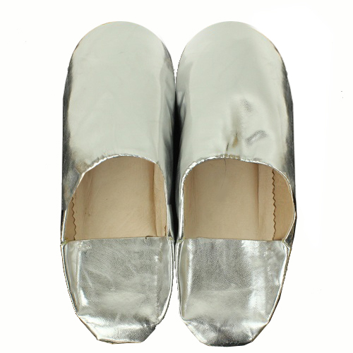 バブーシュ無地 シルバー 39/43