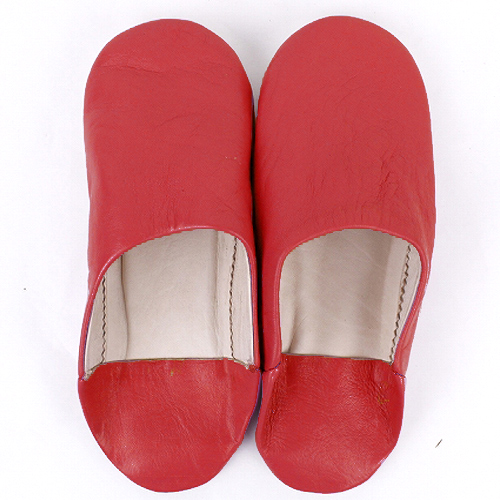 バブーシュ無地 赤 39/43