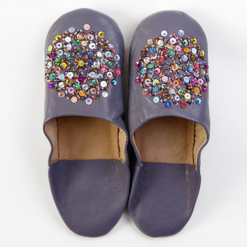 バブーシュ ビーズスパンコール F6あけびマルチ