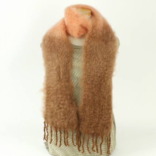 【SALE】ベビーモ キッドモヘアマフラー 20x135 ファイヤーウッドコーラル @10000→8000円