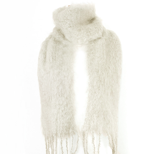 【SALE】ラモヘアマフラー 20x135 エクリュ @10000→8000円