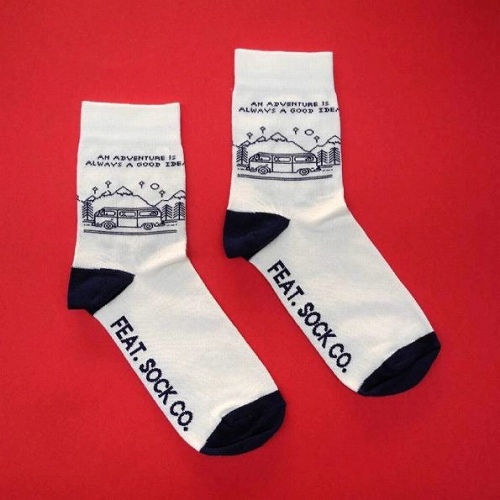 靴下 MENS 26-29.5CM キャンピングカー @1600→1280円