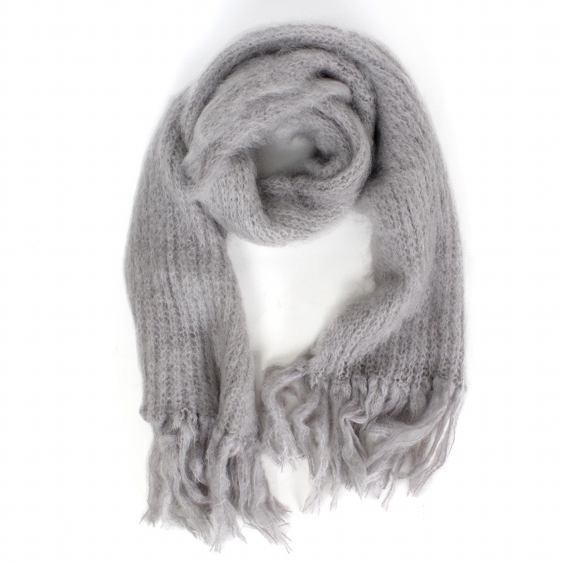 【SALE】モヘアストール 35x160 タウペ ラモヘア @24000→16800