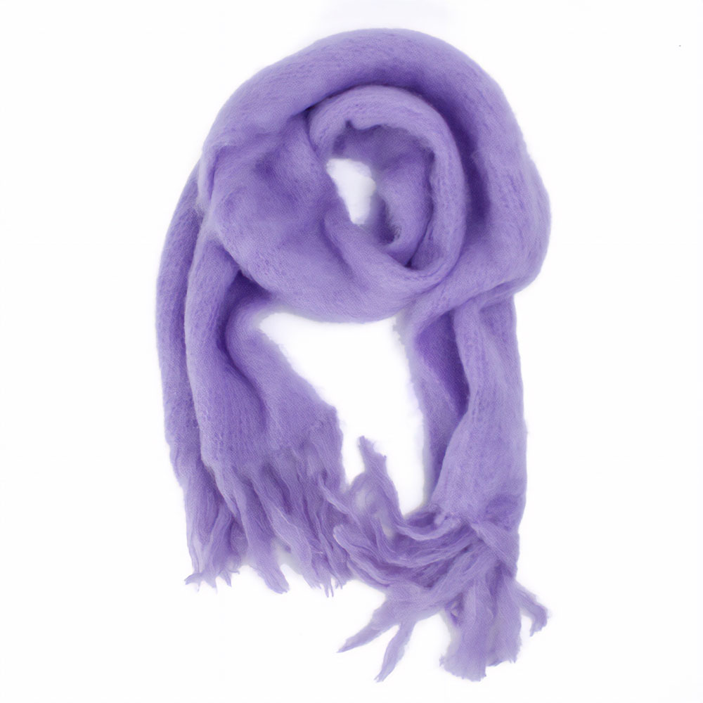 【SALE】モヘアストール 35x160 ラベンダー ラモヘア @24000→16800