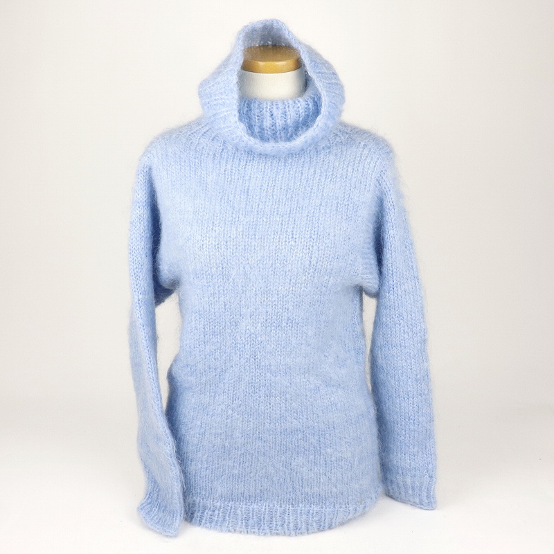 【SALE】ベビーモヘアロールネックカーデガン マリン @28000→22000円