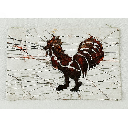 【SALE】バティックポーチ ニワトリ @2400→1200