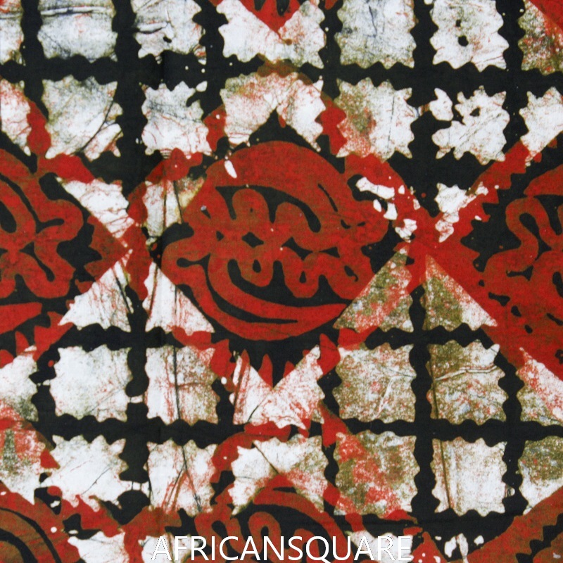 ガーナバティック布 078