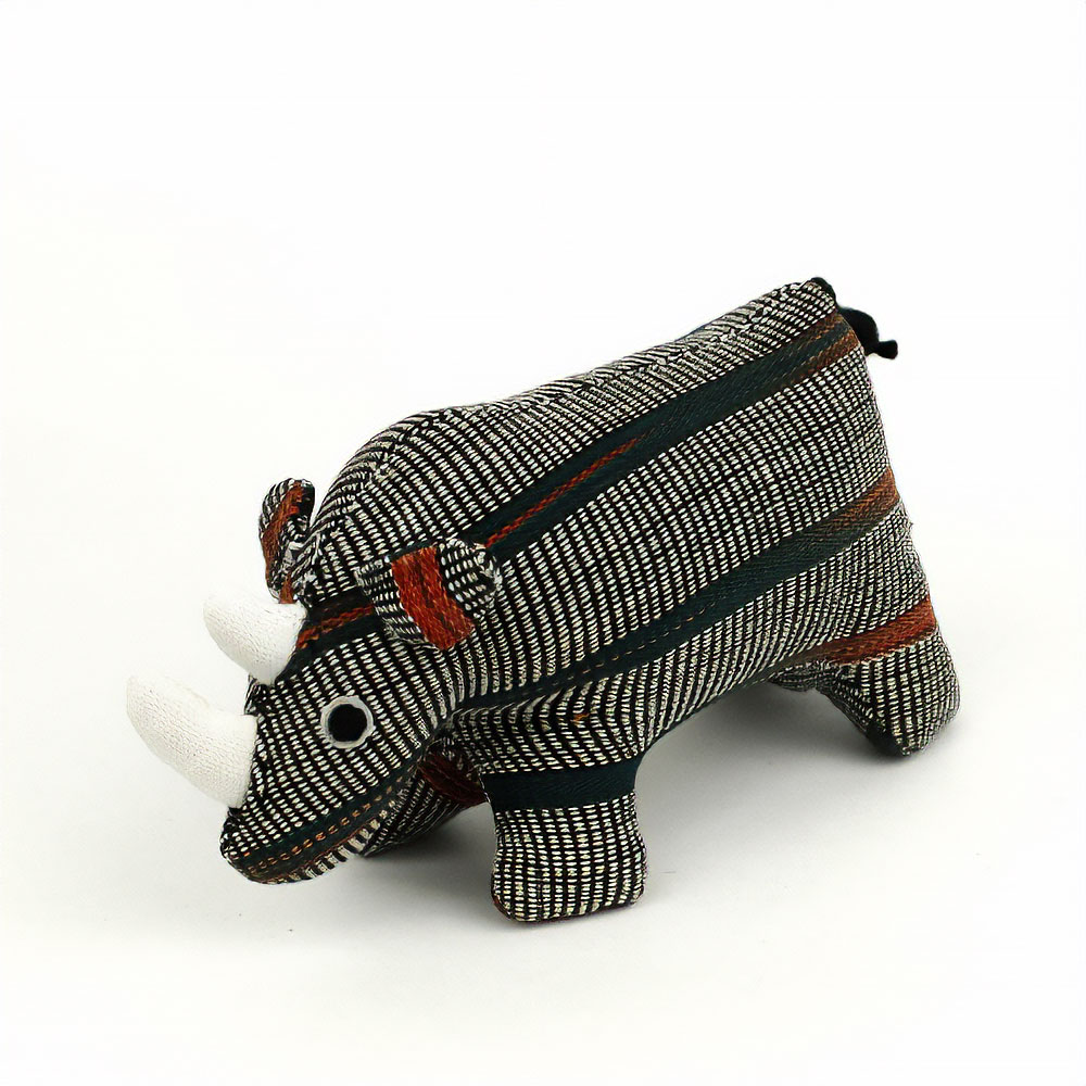 伝統布動物 サイ 小