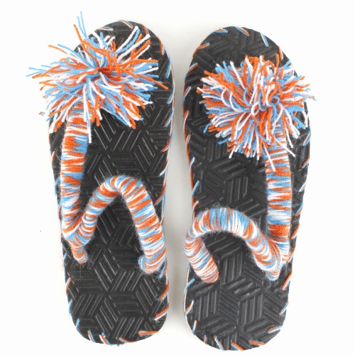 【SALE】ポンポンビーチサンダル マルチストラップ 3色ミックス 24cm 2800@→1680円