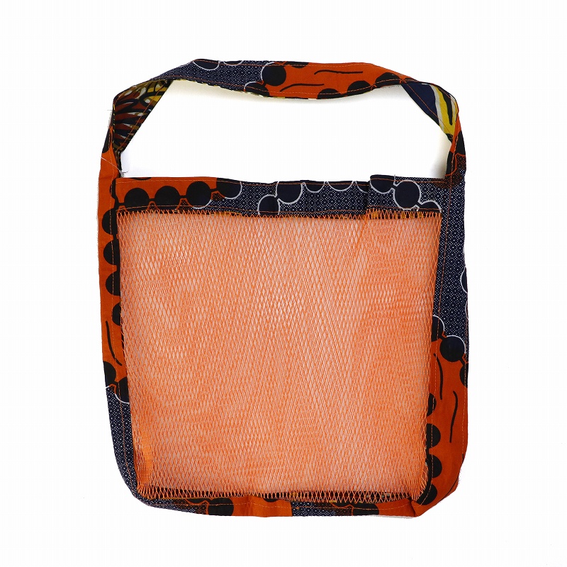 メッシュバッグ パーニュハンドル 小 オレンジ