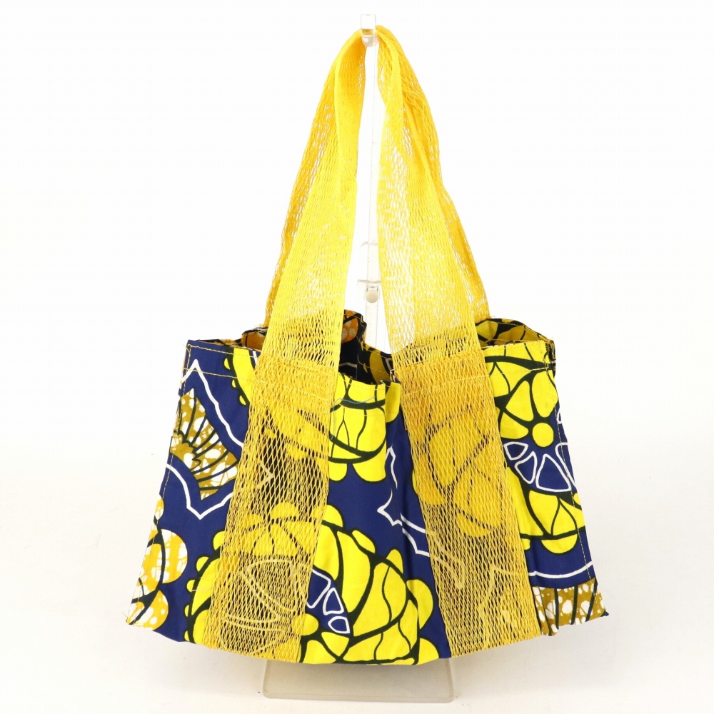 パーニュバッグ ぐるりメッシュハンドル 黄 23SS一点物 @5000→4000円