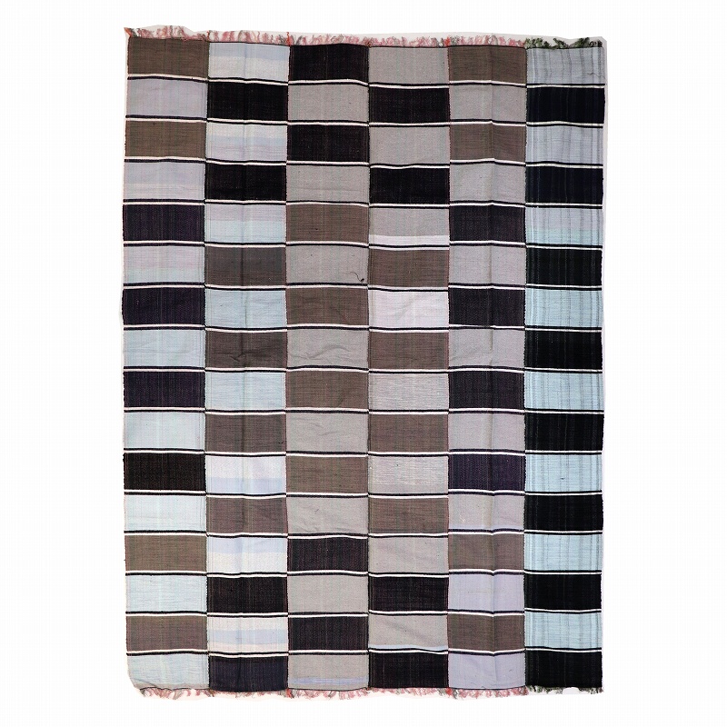 ブルキナ伝統ベッドカバー カラー 一点物_08