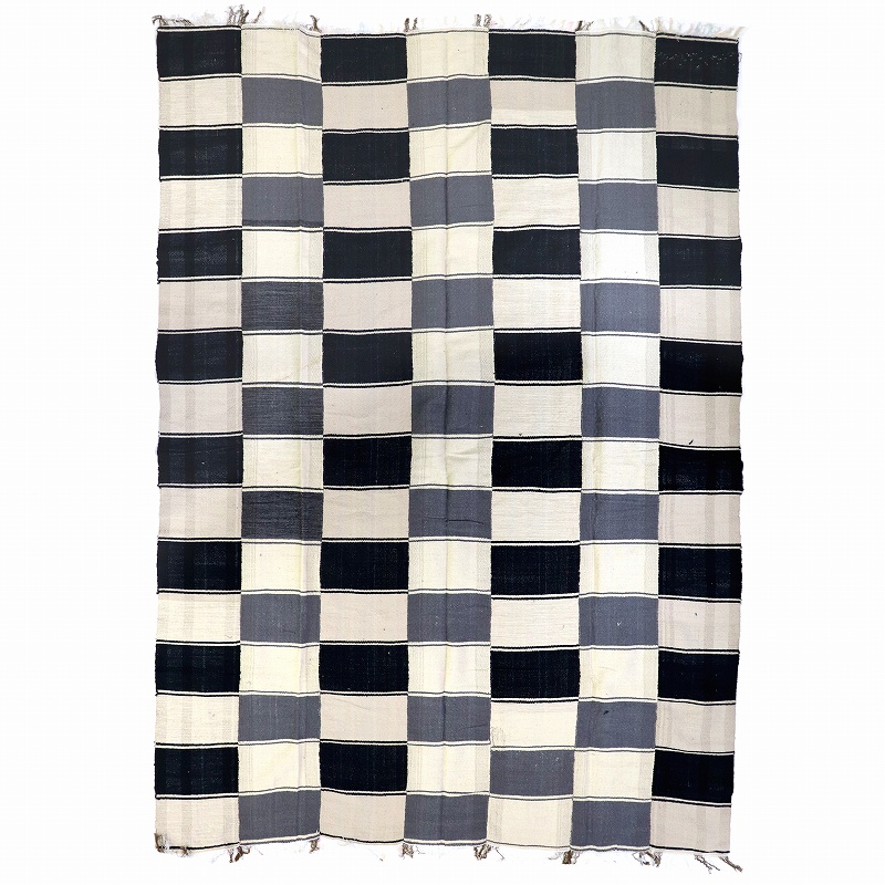 ブルキナ伝統ベッドカバー カラー 一点物_09