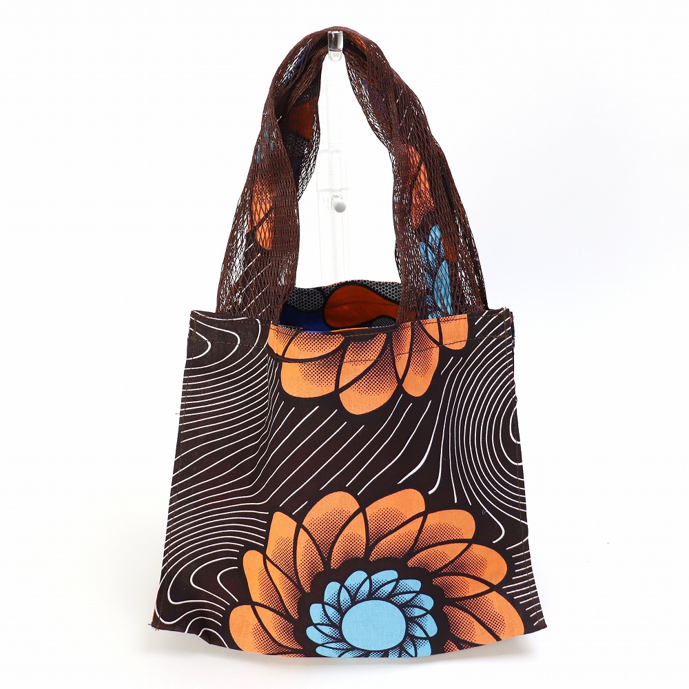 パーニュバッグ 両脇メッシュ 茶メッシュ 茶系パーニュ